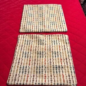 Fabric Resources Pair Custom Colorful Pillow Covers Pattern Hanging Beads